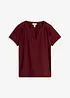 Shirt mit dekorativem Ausschnitt, bonprix