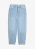 Jean barrel taille haute en coton, bonprix