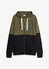 Sweat zippé à capuche 100% coton, bonprix