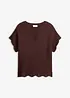 Pull manches courtes avec fil brillant, bonprix