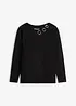 T-shirt manches longues détails œillets, bonprix