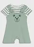 T-shirt + salopette-short en coton (ens. 2 pces), bonprix