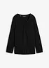 Langarmshirt mit Gummizug aus reiner Baumwolle, bonprix