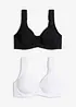 Minimizer T-Shirt-BH mit Bügel mit Bio-Baumwolle (2er Pack), bonprix