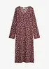 Robe midi en crêpe texturé, bonprix