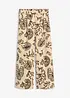 Pantalon large à pinces 100% lin, bonprix