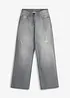 Wide-Leg-Jeans Mid Waist, bonprix