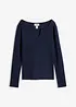 Kurzes Rippshirt mit reiner Bio-Baumwolle, bonprix