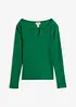 Kurzes Rippshirt mit reiner Bio-Baumwolle, bonprix