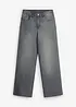 Jean à taille réglable, coupe droite et loose, bonprix