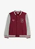 College-Sweatjacke mit weicher Baumwolle, bonprix