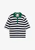 Pull col polo en fine maille, bonprix