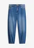 Jean barrel cropped, taille mi-haute, bonprix