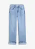 Jean droit et loose, taille haute, bonprix