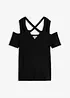 T-shirt à découpes en viscose, bonprix