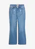 Jean bavarois bootcut, taille mi-haute, avec broderie, bonprix
