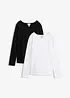 Langarmshirt (2er Pack), bonprix