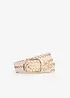 Ceinture tressée à boucle carrée, bonprix