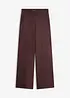 Pantalon large à pinces en jersey, bonprix