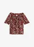 Blouse à encolure Bardot, bonprix