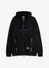 Kapuzen-Sweatjacke aus weichem Baumwoll-Mix, Loose Fit, bonprix