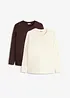 Umstands- und Stillshirts aus Bio-Baumwolle (2er Pack), bonprix