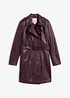 Leder-Trenchcoat aus Lammnappa, bonprix