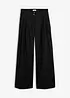 Lässige Bundfaltenhose aus weichem Woll-Anteil, bonprix