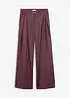 Lässige Bundfaltenhose aus weichem Woll-Anteil, bonprix