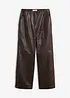 Lederhose mit Bundfalten, bonprix