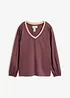 Langarmshirt aus Baumwoll-Seiden-Mix, bonprix