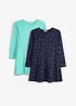 Lot de 2 robes en jersey 100% coton, bonprix