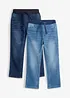 Regular-Fit-Schlupfjeans, Straight (2er Pack), bonprix