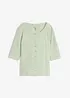 Shirt mit durchgehender Knopfleiste, bonprix