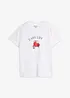 T-Shirt in lockerer Passform mit Baumwolle, bonprix