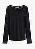 Langarmshirt aus softer Viskose, bonprix