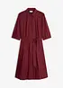 Robe-chemise avec dentelle et lien à nouer, bonprix