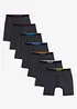 Lot de 7 boxers longs coton, bonprix