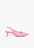 Escarpins slingback à petit talon fin, bonprix