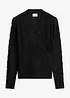 Ajour-Pullover in Wickeloptik, bonprix
