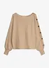 Pullover mit Knopfdetails, bonprix
