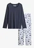Pyjama aus reiner Bio-Baumwolle, bonprix