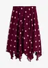 Chiffon-Midirock mit asymmetrischem Saum, bonprix