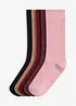 Lot de 5 paires de chaussettes côtelées, bonprix