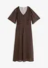 Midikleid aus fließendem Satin, bonprix