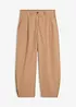 Pantalon barrel en coton extensible, bonprix