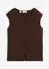 Gilet sans manches en maille milano, bonprix