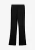 Pantalon évasé en Punto di Roma, bonprix