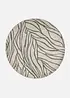 Tapis rond à motif organique, bonprix