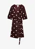 Robe portefeuille en satin fluide, bonprix